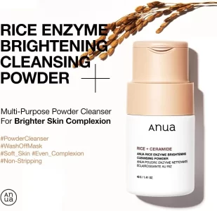انوا بودرة بخلاصة الأرز و السيراميد منظفة للوجه 40جم Anua Rice Enzyme Brightening Cleansing Powder
