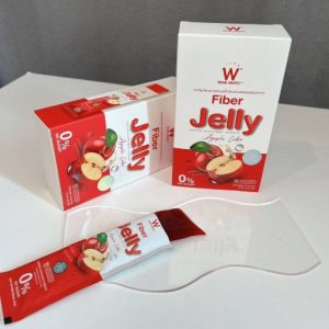وينك وايت فايبر جيلي عصير التفاح مكمل غذائي 0% سكر WINK WHITE Fiber Jelly Dietary Supplement Apple Cider