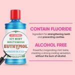 غسول الفم ايثيمول بالنعناع البارد الخالي من الكحول 500مل Euthymol Alcohol-free Mouthwash Icy Mint