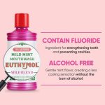 غسول الفم ايثيمول خالي من الكحول بالنعناع الخفيف Euthymol Mild Mint Mouthwash