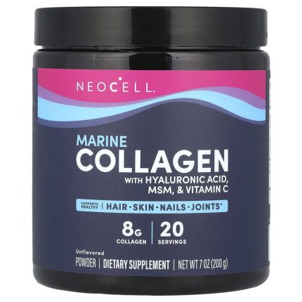 نيوسيل‏ مسحوق الكولاجين البحري مع حمض الهيالورونيك NeoCell, Marine Collagen Powder With Hyaluronic Acid