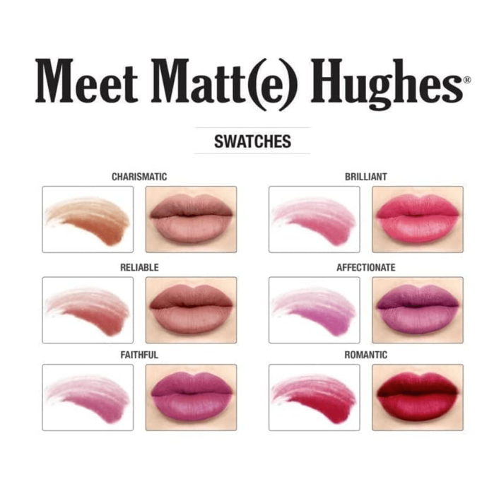ذا بالم مجموعة 6 احمر شفاه سائل ميت مات هيوز theBalm Meet Matte Hughes Set of 6 Mini Lipsticks Limited Edition Vol2