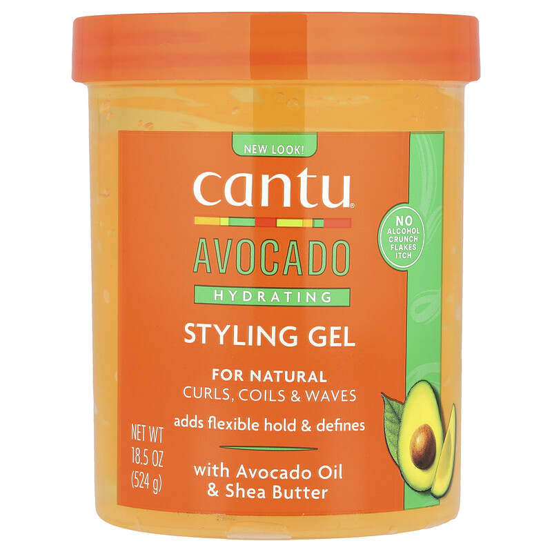 كانتو جل الافوكادو المرطب لتصفيف الشعر 524جم Cantu Avocado Hydrating Styling Gel