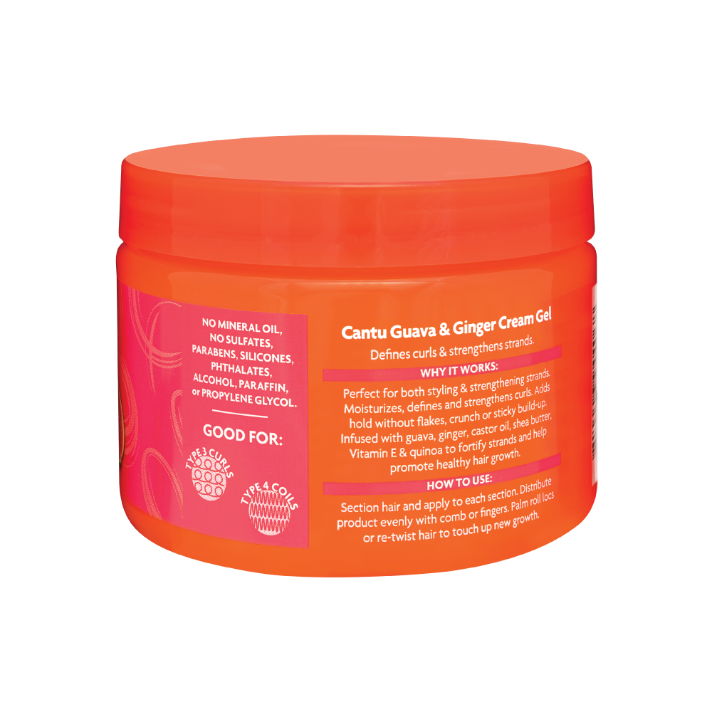 كانتو جل الجوافة الزنجبيل 340جم Cantu Guava Curl Style & Strengthen Cream Gel