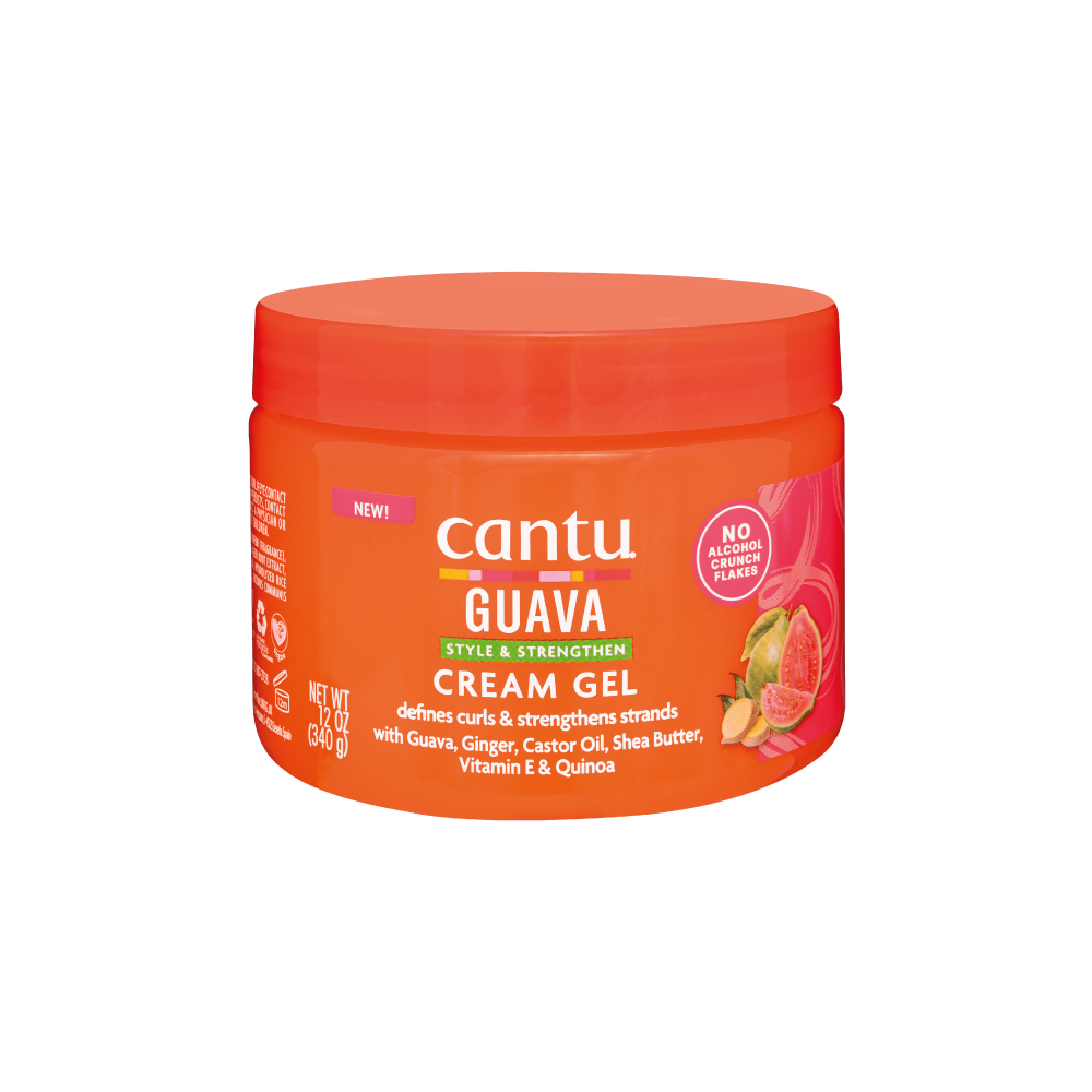 كانتو جل الجوافة الزنجبيل 340جم Cantu Guava Curl Style & Strengthen Cream Gel