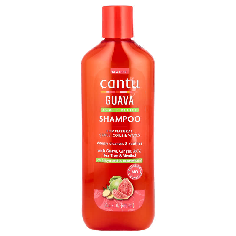 كانتو شامبو بالجوافة والزنجبيل ضد القشرة 400مل Cantu Guava & Ginger Anti Dandruff Shampoo