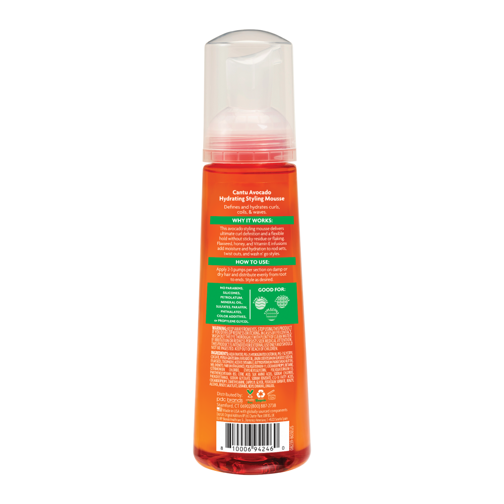كانتو موس الافوكادو المرطب لتصفيف الشعر Cantu, Avocado Hydrating Mousse