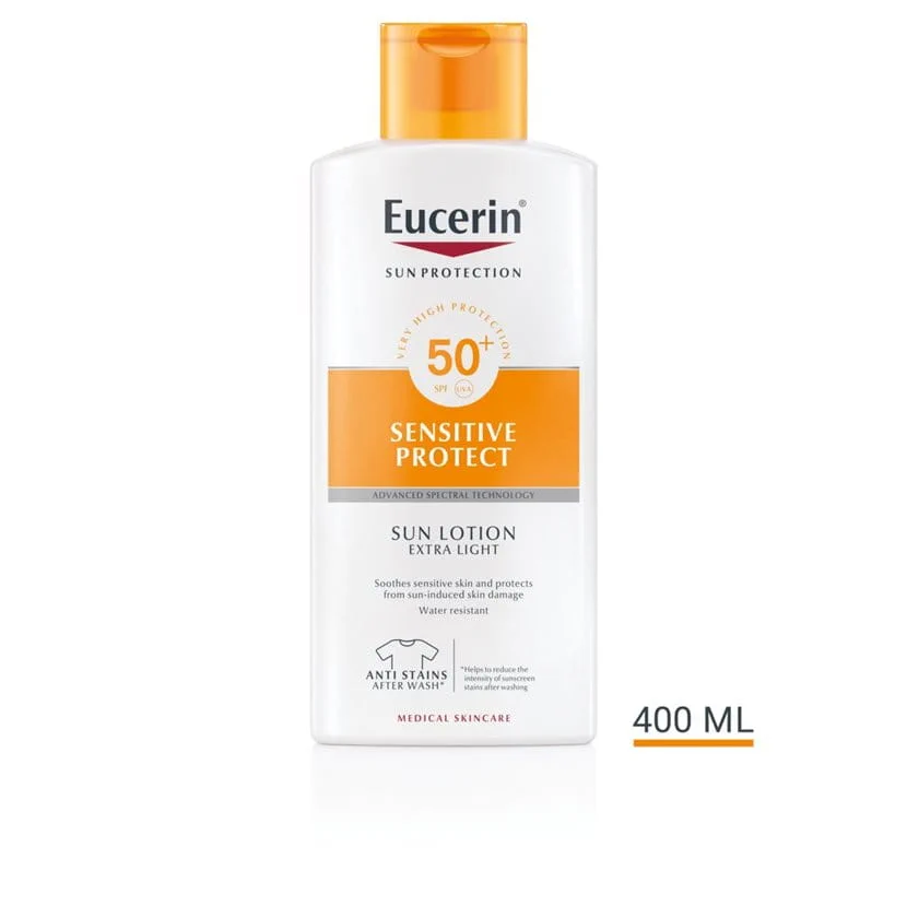 يوسرين لوشن الحماية من الشمس Eucerin Sun Sensitive Protect Sun Lotion Extra Light SPF50