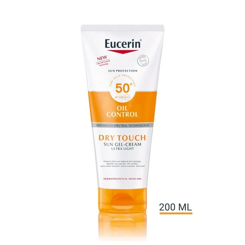 يوسرين واقي شمس للتحكم بالدهون 200مل Eucerin Sun Oil Controlt Dry Touch Sun Gel-Cream SPF50