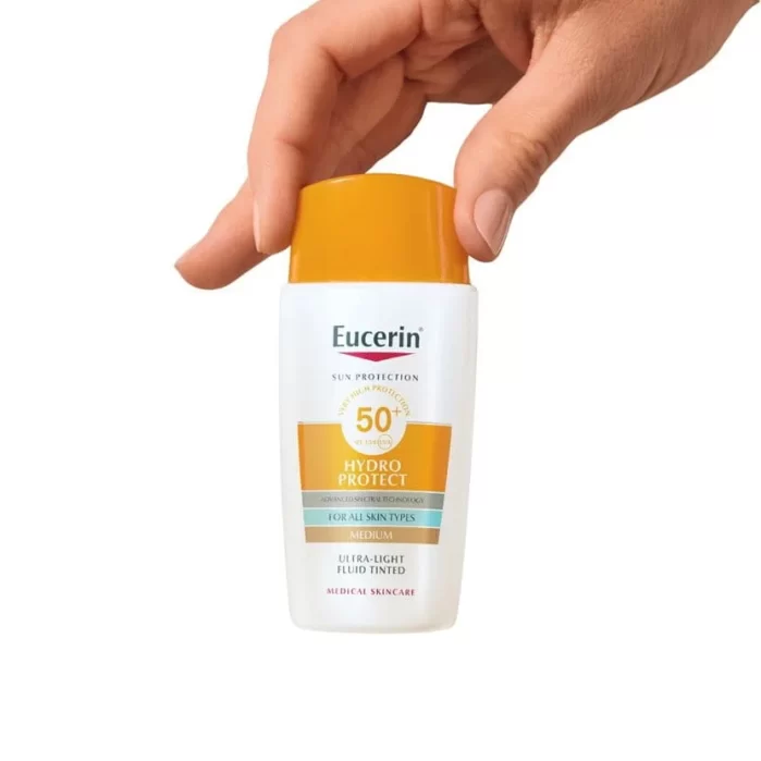 يوسرين هيدرو بروتكت ملون Eucerin Sun Hydro Protect Ultra-Light Tinted Fluid
