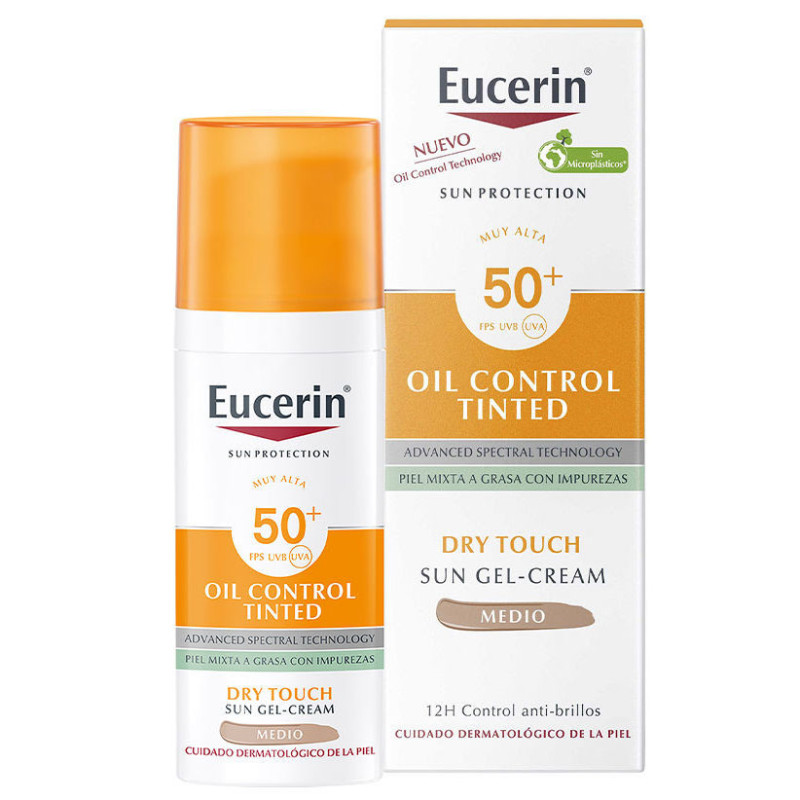 يوسرين واقي شمس ملون Eucerin Sun Oil Control Tinted Gel-Cream