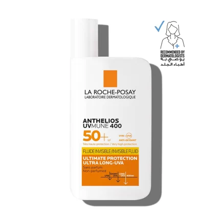 لاروش بوزيه أنثيليوس فلويد يوفي ميون 400 سائل 50مل La Roche-Posay Anthelios UVMune 400 Fluid SPF50+