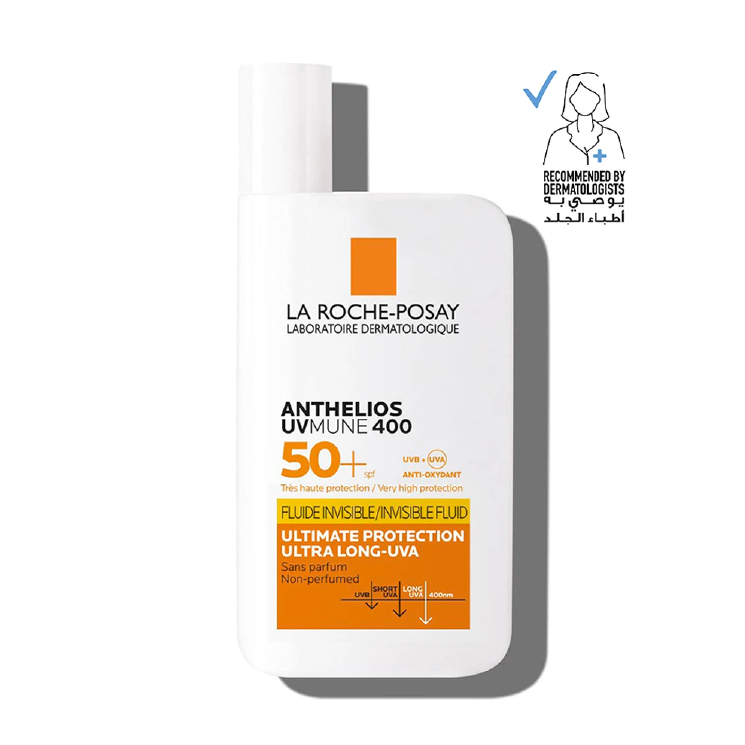 لاروش بوزيه أنثيليوس فلويد يوفي ميون 400 سائل 50مل La Roche-Posay Anthelios UVMune 400 Fluid SPF50+
