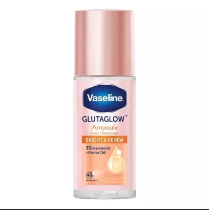 فازلين مزيل العرق برايت اند رينيو 45مل Vaseline Dry Serum GlutaGlow Ampoule Deodorant Bright & Renew