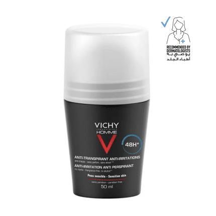 فيشي مزيل عرق رول ان 48 ساعة للرجال 50مل Vichy Roll On 48Hr Antiperspirant Deodorant for Men
