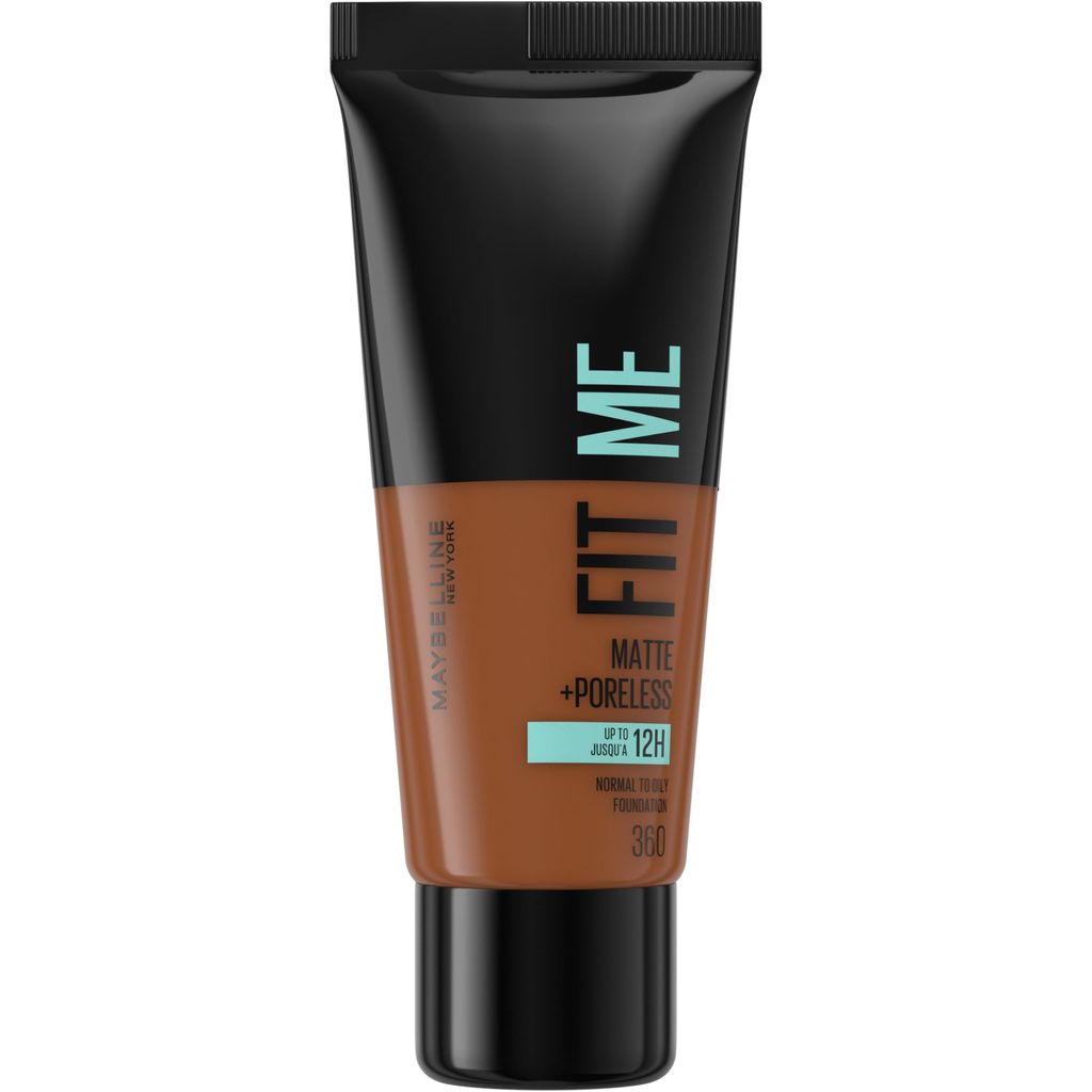 ميبلين فيت مي كريم اساس 360 مات اند بورليس 30مل Maybelline Fit Me Matte And Poreless Foundation