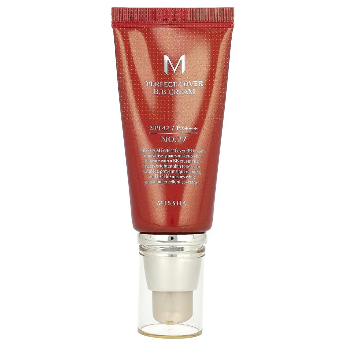ميشا كريم اساس بي بي No.27 Missha M Perfect Cover B.B Cream
