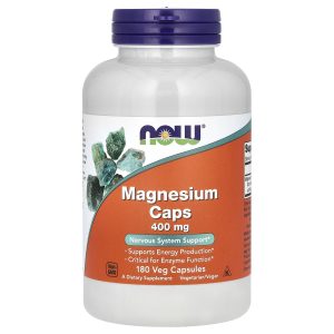 ناو فودز مغنيسيوم Now Magnesium تركيز 400 مجم 180 كبسولة 2