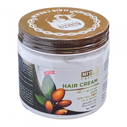 نيترو كندا كريم شعر بزيت الاركان والكيراتين 500مل NITRO Hair Cream with Pure Oil & Keratin