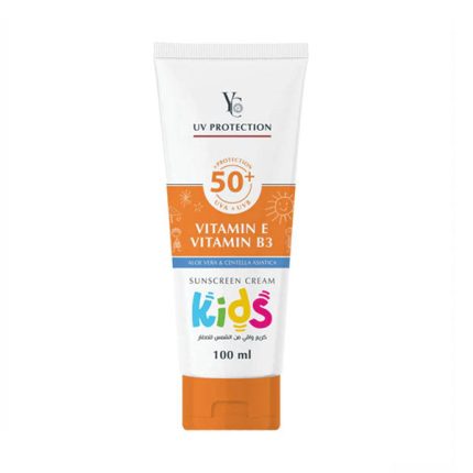 واي سي كريم واقي شمس للأطفال 100 مل YC Sunscreen Cream 50+ Kids UVA UVB