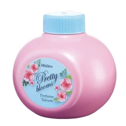 بودرة معطرة للجسم ميستين بريتي بلومز برائحة الزهور والفواكه اللذيذة 100جم Mistine Pretty Blooms Perfume Talcum