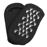 جوارب جل سبا سيستم أسود لترطيب القدمين 1 زوج - Pair of Reusable SPA Silicone Gel Socks
