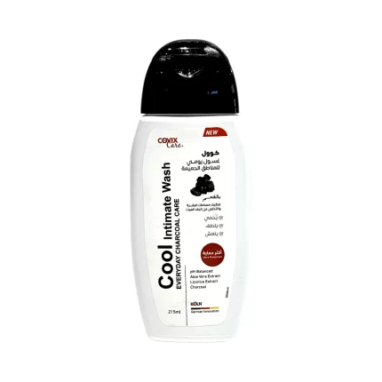كوفيس غسول كوول بالفحم للمناطق الحساسة 215مل Covix Cool Intimate Wash Charcoal