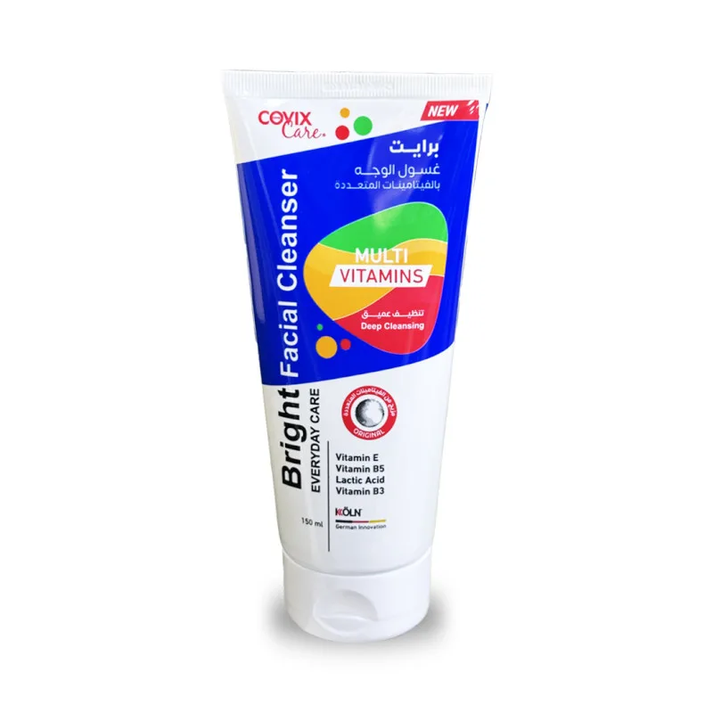 كوفيكس غسول الوجه بالفيتامينات برايت 150مل Covix Care Multi Vitamins Facial Cleanser كوفيكس غسول الوجه بالفيتامينات برايت 150مل Covix Care Multi Vitamins Facial Cleanser