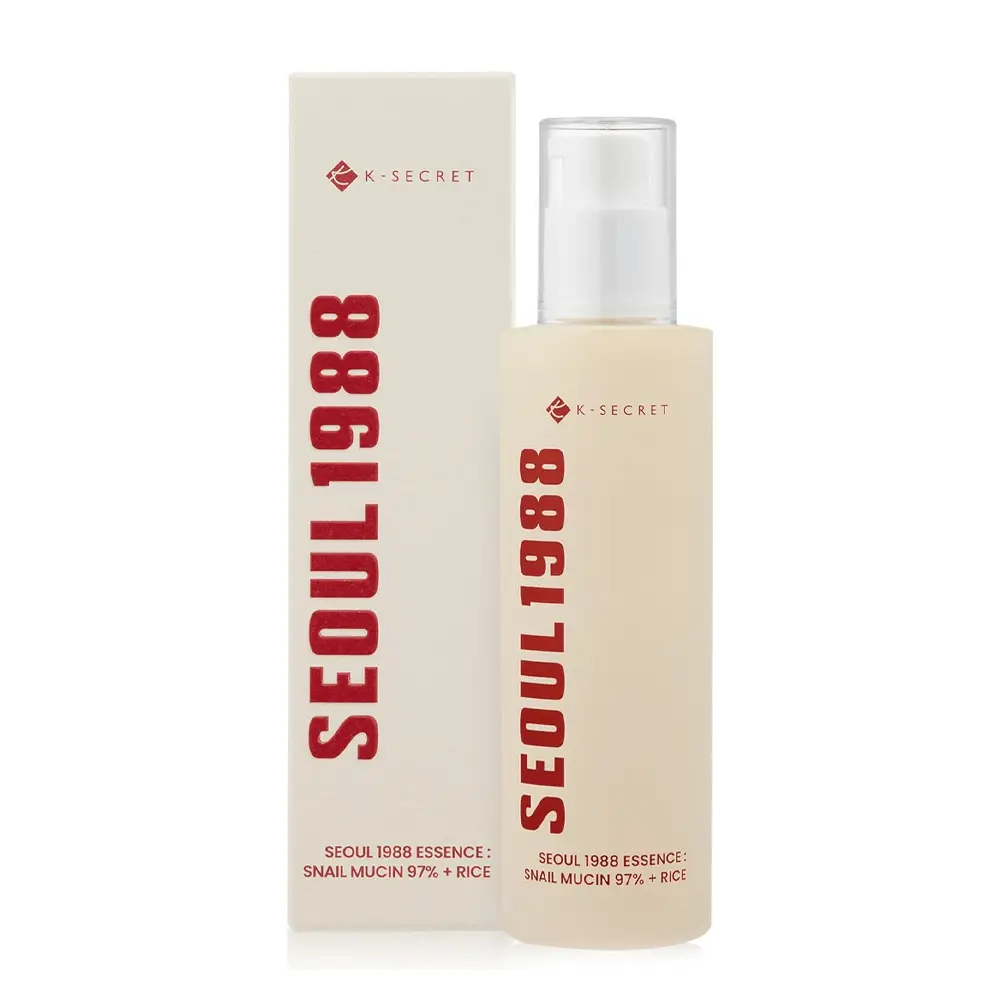 كي سيكرت سيروم سيول 1988 بخلاصة موسين الحلزون 97٪ + الأرز 100مل K Secret Seoul 1988 Serum Essence Snail Mucin 97% + Rice 3 كي سيكرت سيروم سيول 1988 بخلاصة موسين الحلزون 97٪ + الأرز 100مل K Secret Seoul 1988 Serum Essence Snail Mucin 97% + Rice