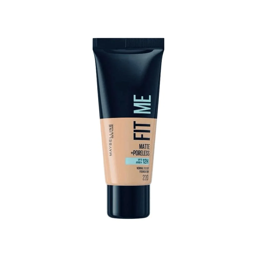 ميبلين فيت مي كريم اساس 220 مات اند بورليس 30مل Maybelline Fit Me Matte And Poreless Foundation