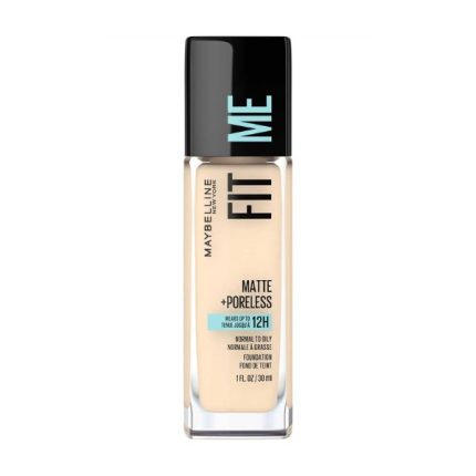 ميبلين فيت مي كريم اساس سائل 110 مات اند بورليس 30مل Maybelline Fit Me Matte + Poreless Liquid Foundation