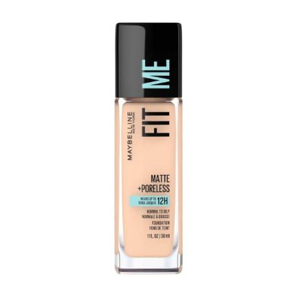 ميبلين فيت مي كريم اساس سائل 115 مات اند بورليس 30مل Maybelline Fit Me Matte + Poreless Liquid Foundation