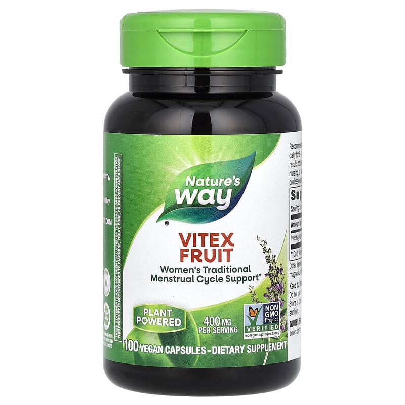 69 (2) ناتشرز واي كبسولات كف مريم 100كبسولة نباتية Nature's Way Vitex Fruit 400 mg 100 Vegan Capsules