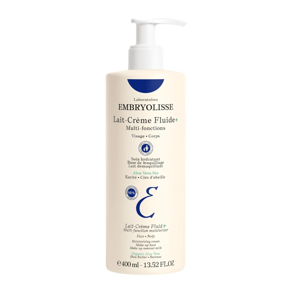 امبريوليس كريم سائل مرطب للوجه والجسم مغذي ومتعدد الوظائف 400مل Embryolisse Lait-Creme Fluid Multi -Function Nourishing Moisturizer