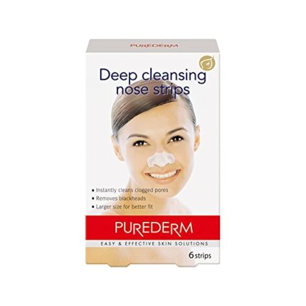 بيورديرم شرائط الأنف للتطهير العميق 6 قطع Purederm Deep Cleansing Nose Strips