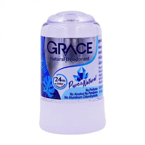 جريس مزيل عرق طبيعي بدون رائحة او عطر 70جم Grace Fragrance Free Crystal Deodorant جريس مزيل عرق طبيعي بدون رائحة او عطر 70جم Grace Fragrance Free Crystal Deodorant