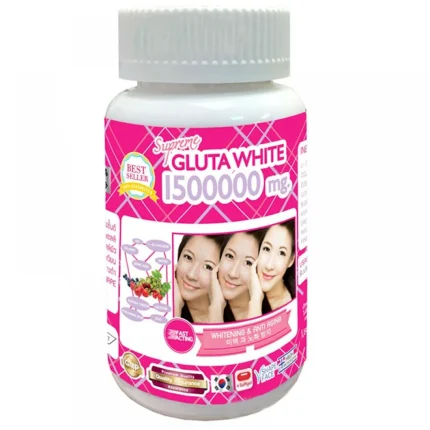 جلوتا وايت لتفتيح وتبييض البشرة 30 كبسولة Gluta White Capsule