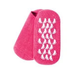 جوارب جل سبا سيستم أحمر فاتح لترطيب القدمين 1 زوج – Pair of Reusable SPA Silicone Gel Socks