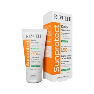 ريفويل كريم الوجه اليومي للتحكم بالدهون 50مل Revuele SPF 50 Sunprotect Oil Control Daily Face Cream