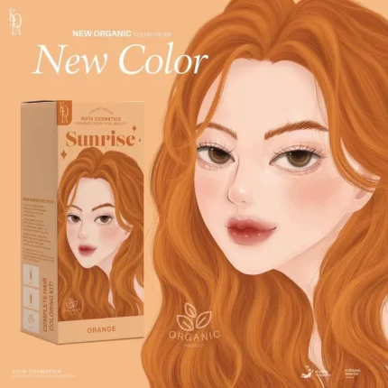 صبغة شعر برتقالي 100مل Kota Cosmetics Sunrise Orange