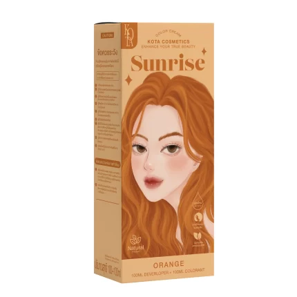 صبغة شعر برتقالي 100مل Kota Cosmetics Sunrise Orange