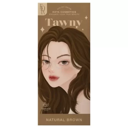 صبغة شعر بني طبيعي 100مل Kota Cosmetics Tawny Natural Brown