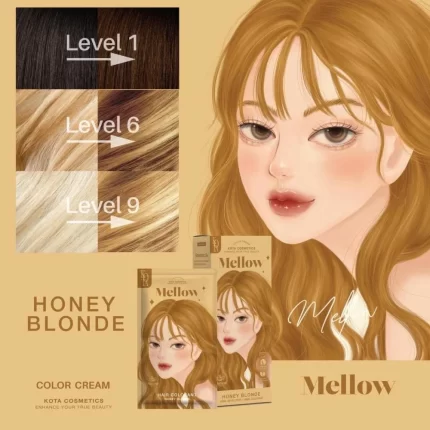 صبغة شعر عسلي أشقر 100مل Kota Cosmetics Mellow Blonde honey