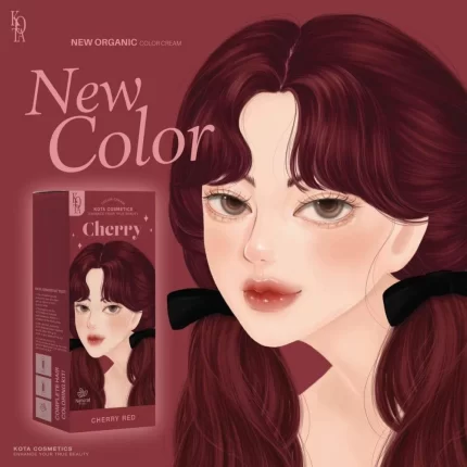 صبغة شعر كرز أحمر 100مل Kota Cosmetics Cherry Red