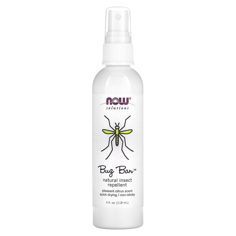 ناو طارد الحشرات باج بان 118مل NOW Foods Bug Ban Natural Insect Repellent Citrus 1 ناو طارد الحشرات باج بان 118مل NOW Foods Bug Ban Natural Insect Repellent Citrus