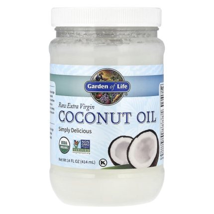 زيت جوز الهند البكر الخام جاردن اوف لايف 414مل Garden of Life Raw Extra Virgin Coconut Oil