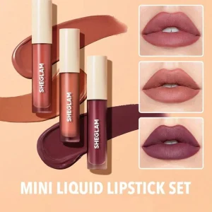 شيجلام مجموعة أحمر شفاه روج سائل مات ألور ميني SHEGLAM Matte Allure Mini Liquid Lipstick Set