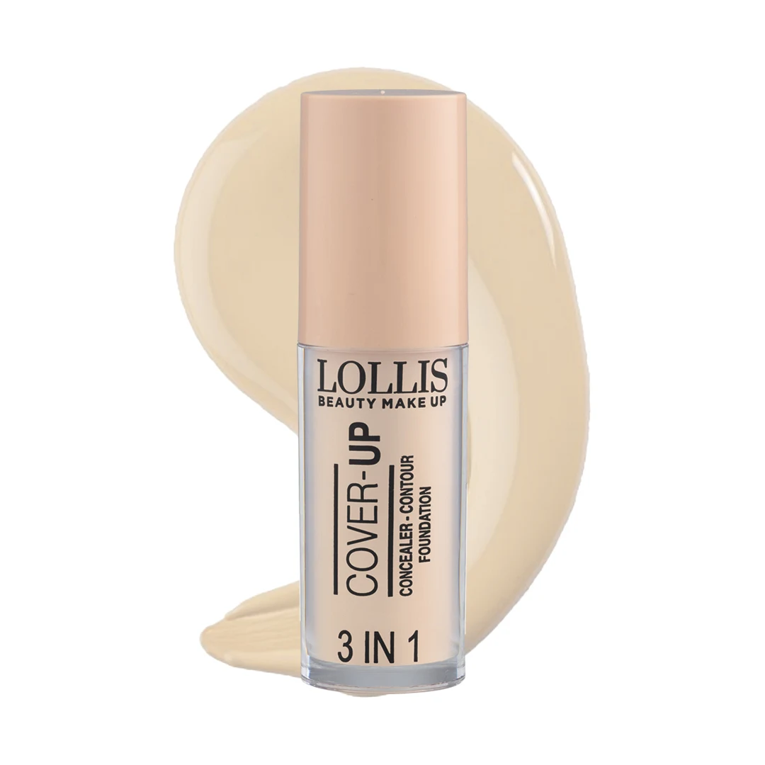 لوليس كفر أب 3 في 1 Lollis Cover Up 3 In 1 Concealer Contour Foundation