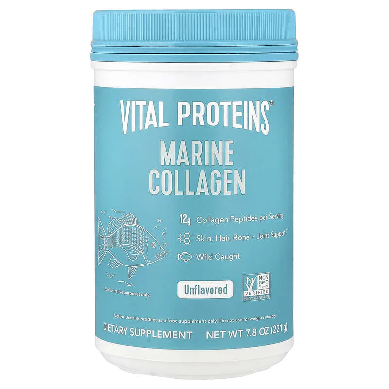 فايتال بروتينز كولاجين بحري بدون نكهة 221 جرام Vital Proteins Marine Collagen 1 فايتال بروتينز كولاجين بحري بدون نكهة 221 جرام Vital Proteins Marine Collagen