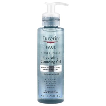 يوسيرين‏ جل التنظيف المرطب بحمض الهيالورونيك 200مل Eucerin Face Hydrating Cleansing Gel + Hyaluronic Acid